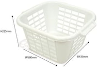 Addis Square Laundry Basket, Linen, 24L