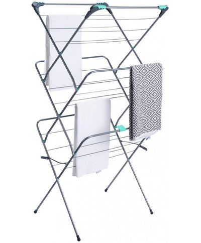 Addis® 16m 3 Tier Clothes Airer with Hooks