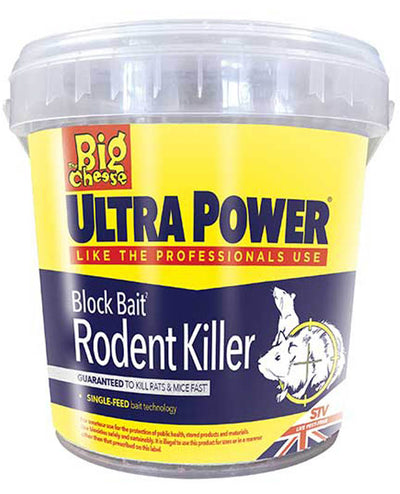 The Big Cheese® Ultra Power Block Bait Rodent Killer 15 X 20G