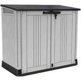 Keter Store It Out Nova Outdoor Storage Shed, Light Grey & Dark Grey, 880L Capacity