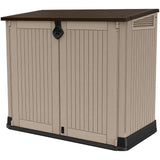 Keter Store-It Out Midi Outdoor Garden Storage Shed, Beige/Brown, 845L Capacity