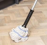 Addis Twist Mop, White & Metallic Silver