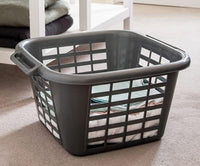 Addis Square Laundry Basket, Metallic, 24L