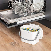 White/Grey Compost Caddy, 4.5L