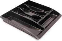 Addis Black Drawer Organiser with 5 Compartments