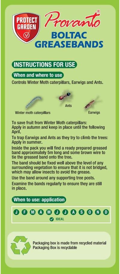 Provanto Boltac Greaseband - 5m Tree Pest Barrier