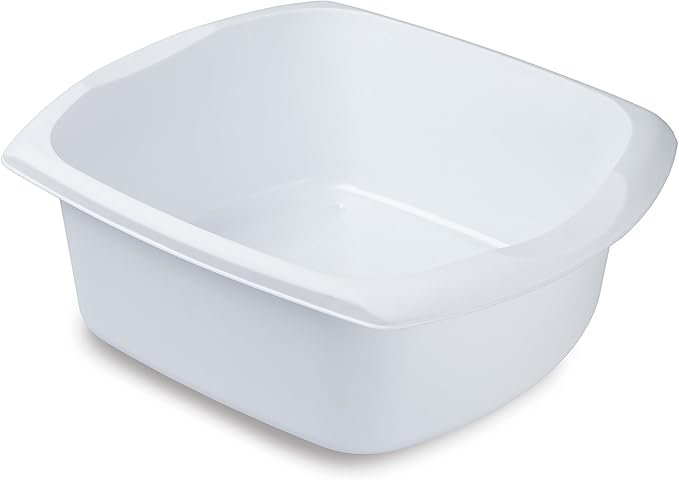 Addis Rectangular Washing Up Bowl, 9.5L, White