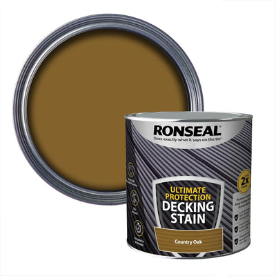 Ronseal Ultimate Decking Stain Country Oak 2.5L