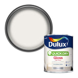 Dulux Quick Dry Gloss Paint, Pure Brilliant White, 750ml