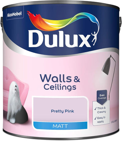 Dulux Matt Emulsion Paint - Pretty Pink 2.5L