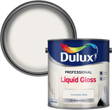 Dulux Professional Liquid Gloss Paint, Pure Brilliant White, 2.5L