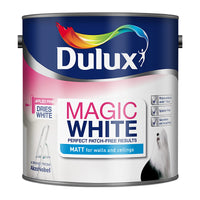 Dulux Magic White Matt Emulsion Paint, Pure Brilliant White, 2.5L