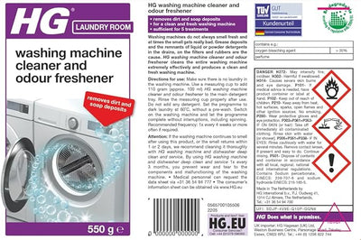 HG Washing Machine Cleaner & Odour Freshener, 550g