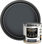 Ronseal One Coat Everywhere Paint Charcoal Grey Matt 2.5L