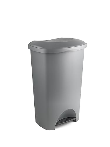 Addis 50L Grey Pedal Bin