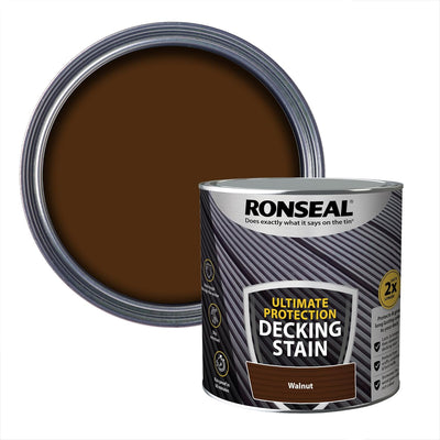 Ronseal Ultimate Decking Stain, Walnut, 2.5L