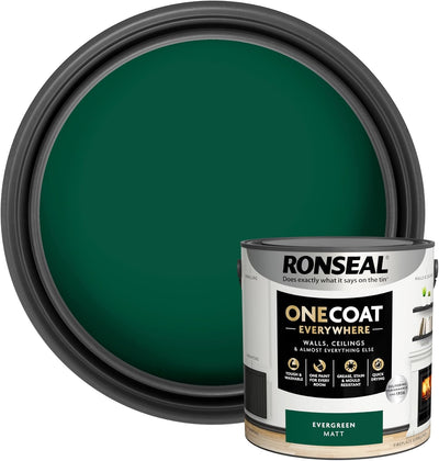 Ronseal One Coat Everywhere Paint Evergreen Matt 2.5L