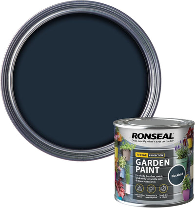 Ronseal Garden Paint, Black Bird, 250ml