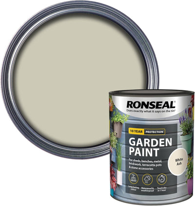 Ronseal Garden Paint, White Ash, 750ml