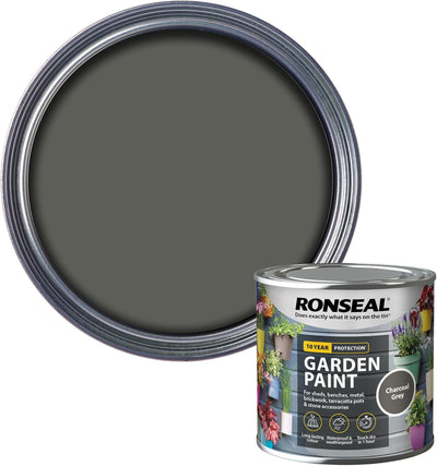 Ronseal Garden Paint, Charcoal Grey, 250ml