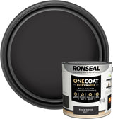 Ronseal One Coat Everywhere Paint Black Pepper Matt 2.5L