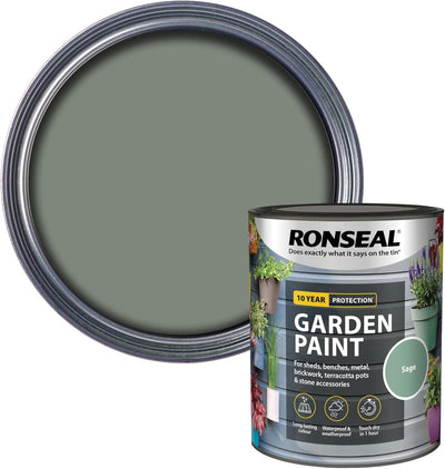 Ronseal Garden Paint, Sage, 750ml