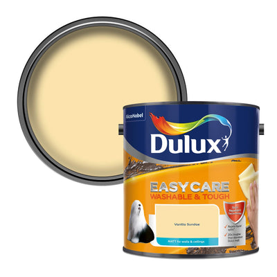 Dulux Easycare Washable Matt Emulsion, Vanilla Sundae, 2.5L