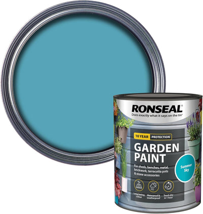 Ronseal Garden Paint, Summer Sky, 750ml