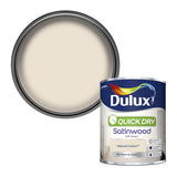 Dulux Quick Dry Satinwood Paint, Natural Calico, 750ml