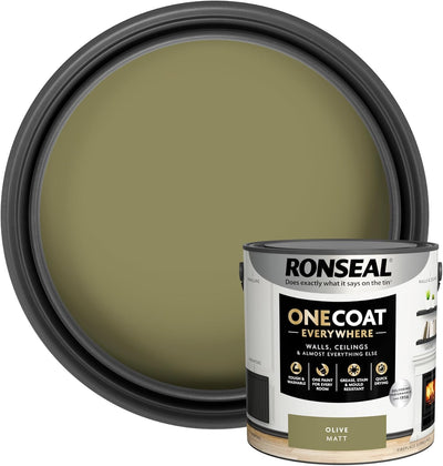 Ronseal One Coat Everywhere Paint Olive Matt 2.5L