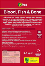 Vitax Blood Fish and Bone Fertiliser, 2.5kg