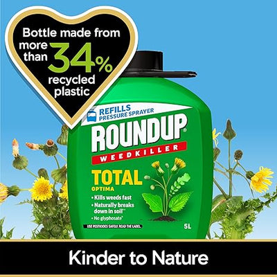 Roundup Total Optima Weedkiller Refill - 5L