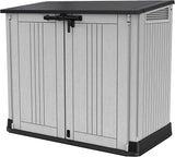 Keter Store It Out Nova Outdoor Storage Shed, Light Grey & Dark Grey, 880L Capacity