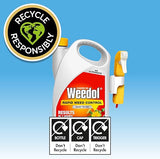 Weedol Rapid Weedkiller with Manual Sprayer, 3L