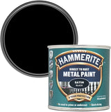 Hammerite Satin Black Metal Paint 250ml