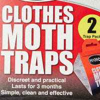 Nippon Clothes Moth Traps Twin Pack - lasts for 3 months