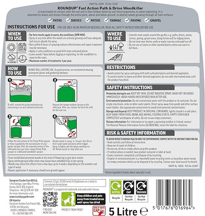 Roundup Path Weedkiller RTU Refill - 5L