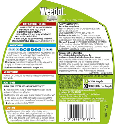 Weedol Lawn Weedkiller Spray, 800ml