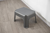 Addis Step Stool, Metallic Silver