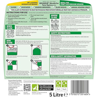 Roundup Total Optima Weedkiller Refill - 5L