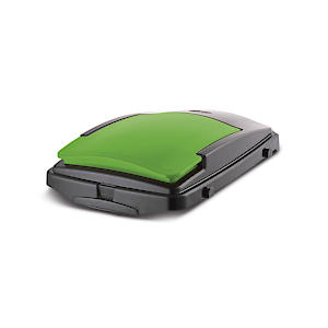 Addis 40L Recycling Bin Lid, Green/Black