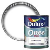 Dulux® Once Gloss Pure Brilliant White Paint 700ml & 1.25L