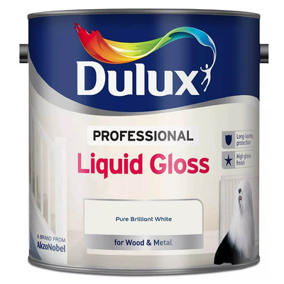 Dulux® Professional Liquid Gloss Paint - Pure Brilliant White - 2.5L