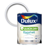 Dulux® Pure brilliant white Eggshell Metal & wood paint, 750ml