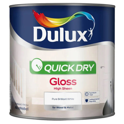 Dulux® Pure Brilliant White Gloss Metal & Wood Paint, 2.5L