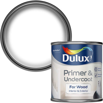 Dulux® White Wood Primer & Undercoat, 250ml