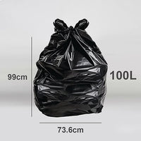 Ecobag® Heavy Duty Refuse Sacks - Black 50 x 100L