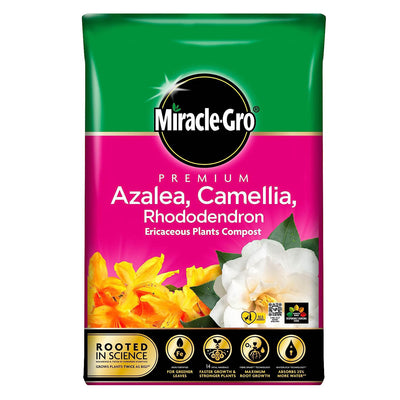 Miracle-Gro® Premium Azalea, Camellia & Rhododendron Ericaceous Compost 40 Litres