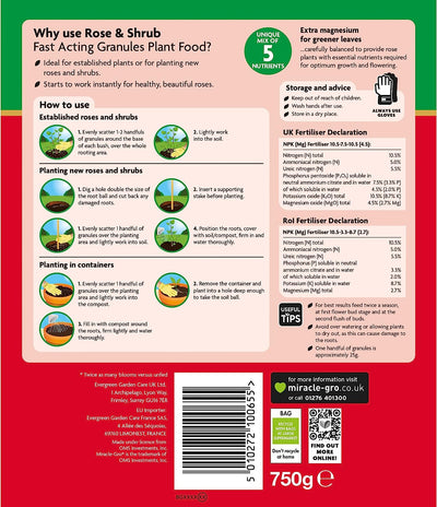 Miracle-Gro® Rose & Shrub Fast Acting Granules Plant Food