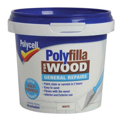 Polycell® Polyfilla For Wood General Repairs White Tub 380g